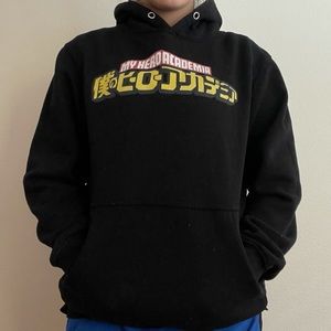 My Hero Academia Merchandise Pullover Hoodie Black
